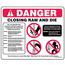 Coronavirus safety signs and labels inform staff, customers, visitors and patients about required protocols at your place of business. Press Brake Danger Visual Safety Signs Ksc060 Ksc060s