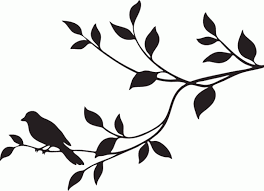 Outline Bird On Branch Drawing Bird On Branch Wall Decals Happy Wall Decals Passaros Adesivos Decorativos Desenho