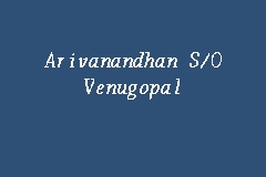 Cheong wai meng & van buerle legal assistant. Arivanandhan S O Venugopal Advocate And Solicitor In Georgetown