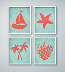 Tropical Bathroom Decor Tropical Bath Art Prints Beach Etsy In 2020 Aqua Bathroom Decor Tropical Bathroom Decor Aqua Bathroom