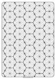 What's the most flattering color for a brunette? Printable Geometric Pattern Pdf Coloring Page 023