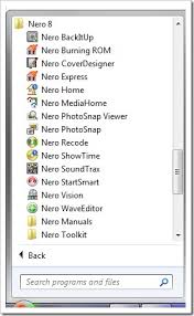 Deactivating Nero Scout And Optimization Windows 7 Vista After Installing Nero 8 Stealth Settings