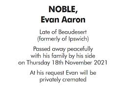 NOBLE, EVAN AARON
