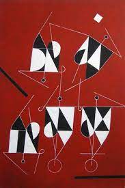 Arturo luz's artworks, usually in oil or acrylic paint, were abstract figural or architectural pieces. Arturo Luz Cyclists And Acrobats 36 X 24 Acrylic On Canvas 2012 Art Cart Art Painting Abstract Painting
