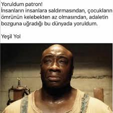 The green mile yeşil yol film replikleri. Hikmet Anil Oztekin On Twitter Gecen Gun Paylastigim Oneri Filmler Paylasiminda En Cok Onerilenlerden Biri Yesil Yol Olmustu Filmden Guzel Bir Replik Https T Co Axfu0qg3vz