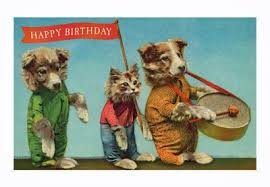 Vintage Happy Birthday Google Search Animals Dog Cat I Love Dogs