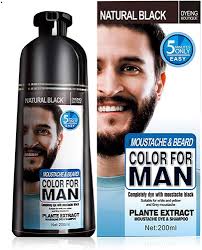 Black Hair and Beard Dye, Beard Coloring Shampoo, Darkening Beard Wash,  Simple to Use Temporary Beard Mustache Dye Last 30 days Natural Ingredients  Beard Care 200ML : Amazon.com.au: Health, Household & Personal