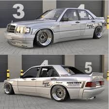 What Do You Think Of Pandems New Widebody For The 190e Mercedes Benz 190e Mercedes Benz Cars Mercedes