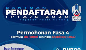 Pasir gudang is a city in johor bahru district, johor, malaysia. Bantuan Pendaftaran Ipta S 2020 Yayasan Pasir Gudang