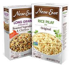 Rice pilaf is typically a blend of rice, spices and toasted pasta. Rice Pilafs And Blends Products Neareast Com