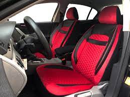 Snailax massage car seat cushion. Car Seat Covers Protectors For Audi A4 B6 Black Red V21 Front Seats
