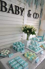 Tiffany Co Baby Shower Party Ideas Photo 2 Of 11 Tiffany Baby Showers Blue Baby Shower Baby Shower