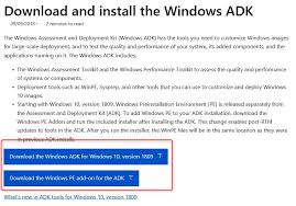 How To Update Windows Adk 1809 On A Sccm Server