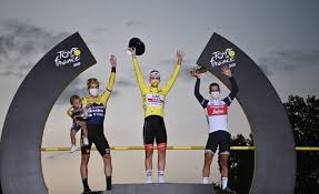 Tadej pogacar of slovenia, right, and juliette labous of france, left, pose for a photo after receiving tadej pogacar of slovenia, left, on the final lap would go on to win the amgen tour of california at. Tadej Pogacar Becomes Youngest Tour De France Winner In 70 Years Daily Sabah