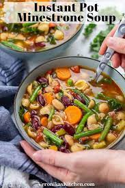 Instant Pot Minestrone Soup Recipe Minestrone Soup Minestrone Healthy Hearty Meals