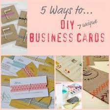 Like a lot of freelancers, when i started out my marketing budget was very small. 5 Ways To Make Unique Business Cards Infarrantly Creative Diy Business Cards Diy Business Homemade Business