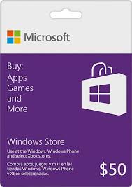50 Microsoft Gift Card For The Windows Store Giftcardshunters Com Windows Phone Carte Cadeau Microsoft Windows