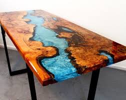 Resin Dining Table Etsy Wood Resin Table Resin Table Resin Furniture