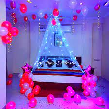 How To Do Surprise Room Decoration For A Birthday Party At Home In 2021 Simple Birthday Decorations Surprise Birthday Decorations Birthday Room Decorations