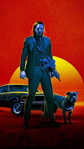 John Wick With Dog Poster Iphone Wallpaper Movie Wallpaper Dog Poster John Wick Movie Movie Art