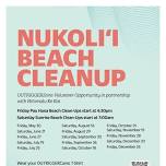 Nukoliʻi Beach Saturday Sunrise Beach Cleanup