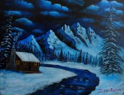 See more ideas about painting, pictures to paint, art painting. Cabin In The Snowy Mountains Acrylic Paintings By Daniel Wilson Paintings Prints Landscapes Nature Mountains Artpal