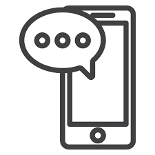 Kommunikation, Handy, chat, Konversation Symbol in Communication Icons