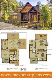 Lakefront house plan designs and small lake house floor plans are now in high demand. Small Cabin Home Plan With Open Living Floor Plan Rustic Cabin Design Lake House Plans House Floor Plans