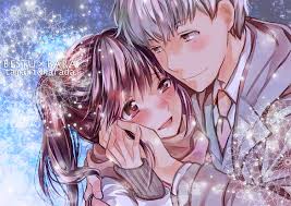 Yayz but this time, i decided to draw both female (top) and male (bottom) this was my first time drawing male eyes. Aliasing Bessho Tamaki Betsu X Bara Blush Brown Eyes Gray Hair Harada Tomoya Long Hair Male Miyahara Ruri Ponytail Scarf Short Hair Konachan Com Konachan Com Anime Wallpapers