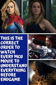This Is The Correct Order To Watch Every Mcu Movie To Understand Everything Before Endgame Movies First Marvel Movie Celebrity Gossip