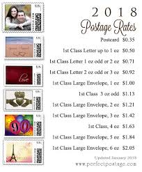 2018 Postage Price Chart New Postage Rates Take Effect January 21 2018 Postage Prices Postage Stamp Art First Class Stamp