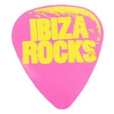 Ibiza Rocks Stickers Neon Plectrum Sticker Various Colours