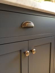 Bronze Hardware On Grey Cabinets Via Farmhouse Urban Kitchen Cabinet Hardware Kitchen Hardware Painting Kitchen Cabinets