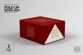 A square box mockup template on a gray studio background setup. Pin On Branding Templates