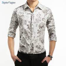 Men's cut out floral short sleeve shirt. High Quality Men Imported Shirt Casual Slim Fit Flower Pattern Shirt Floral Print Long Sleeve Men Non Iron Vestidos Casuales Shirt Casual Slim Imported Shirtshirt Floral Aliexpress