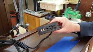 Frylr end table with usb charging port. How I Added A Usb Electrical Outlets To A Pair Of Nightstands Youtube