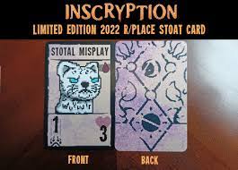 Limited Edition Inscryption Stoat Card From the 2022 R/place - Etsy