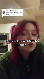 Bleached Dark Ruby Hair Dye