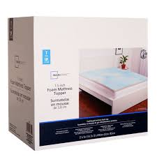 Product features a 5 body zone with different points of contact to prevent tossing and turning. Mainstays 1 5 Foam Mattress Topper Walmart Canada