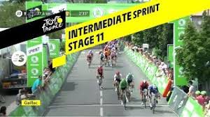 Egan bernal won the 106th edition of the tour de france ahead of geraint thomas and steven read about the entire route of the 2019 tour de france. Intermediate Sprint Stage 11 Tour De France 2019 Youtube