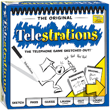 They can be board games, card games, dice games, etc. Amazon Com Usaopoly Telestrations Original 8 Player Family Board Game A Fun Family Game For Kids And Adults Family Game Night Just Got Better The Telephone Game Sketched Out Multicolor Game Toys