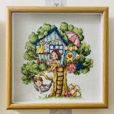 春夏秋冬十字綉掛畫, 興趣及遊戲, 手作＆自家設計, 文具及工藝 ...