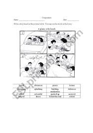 Notices are generally meant to be put up on specific display boards, whether in schools or in public places. A Picnic At The Beach A 4 Picture Composition Esl Worksheet By Kiatyan