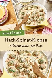Wunderbar Cremig Hack Spinat Klopse In Sahnesauce Mit Champignons Und Reis Damit Machst Du Deinen Kindern Rezepte Reis Rezepte Hackfleisch Reisfleisch Rezept