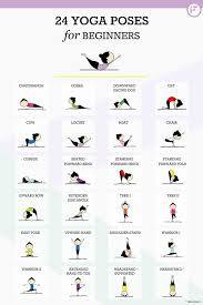 yoga poster chart 24 of yogas most important yoga poses