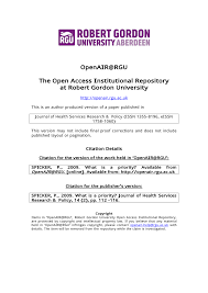 Pdf What Is A Priority