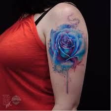Discover Blue Rose Tattoos Purple Tattoos Rose Tattoos