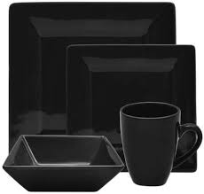 Black And White Checkered Dinnerware Sets 10 Strawberry Street Nova Square 16 Piece Dinnerware Set Walmart Com Square Dinnerware Set Square Dinner Sets Dinnerware Set