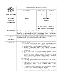 Lvmdp / putr / panel utama tegangan rendah 4. Spo Pemeliharaan Instalasi Listrik