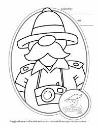 This coloring page belongs to these categories: Safari Hat Coloring Page Coloring Home